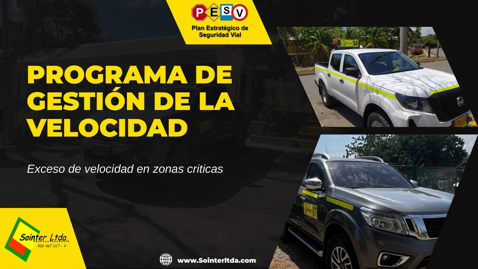 Portada de la capacitación Exceso de velocidad en zonas criticas